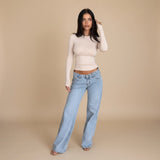 Selara Bay | Women's Straight Leg High Waist Jeans