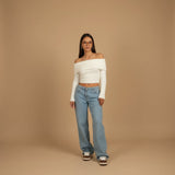 Selara Bay | Women's Wide Leg Denim Jeans