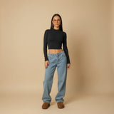 Selara Bay | Women's Wide Leg Denim Jeans