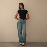 Selara Bay | Women's Wide Leg Denim Jeans