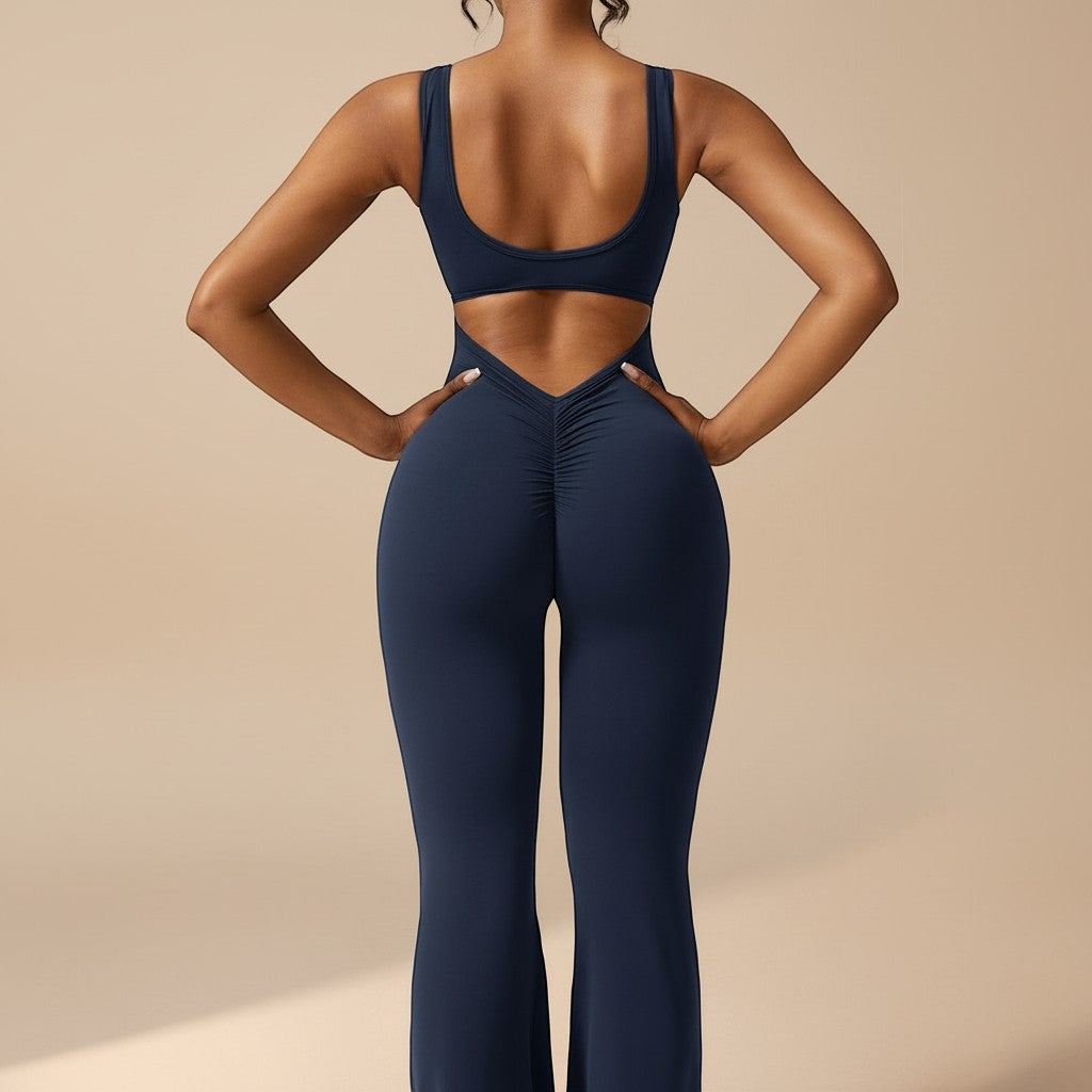 Selara Bay | Women's Sleeveless Flared Jumpsuit