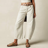Selara Bay | Women's Leopard Print Wide Leg Jeans