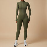 Selara Bay | Women's Long Sleeve Zip Front Jumpsuit