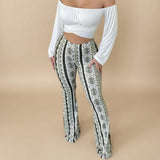Selara Bay | Women's Printed Flare Leg Pants