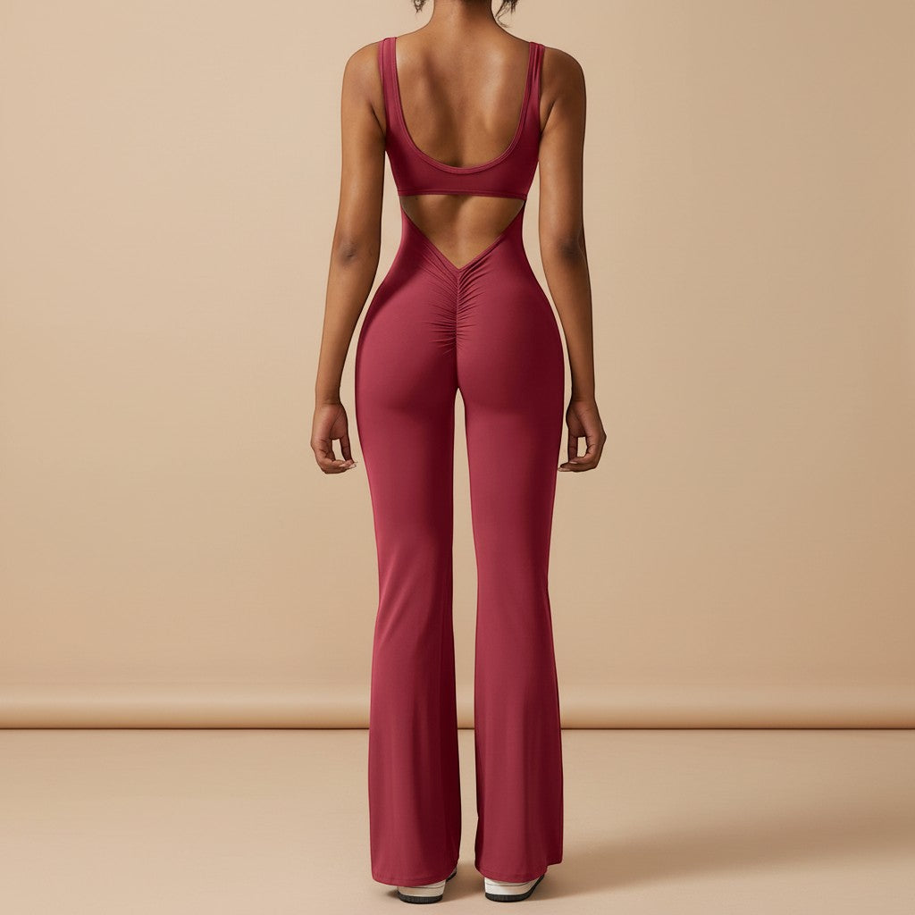 Selara Bay | Women's Sleeveless Flared Jumpsuit