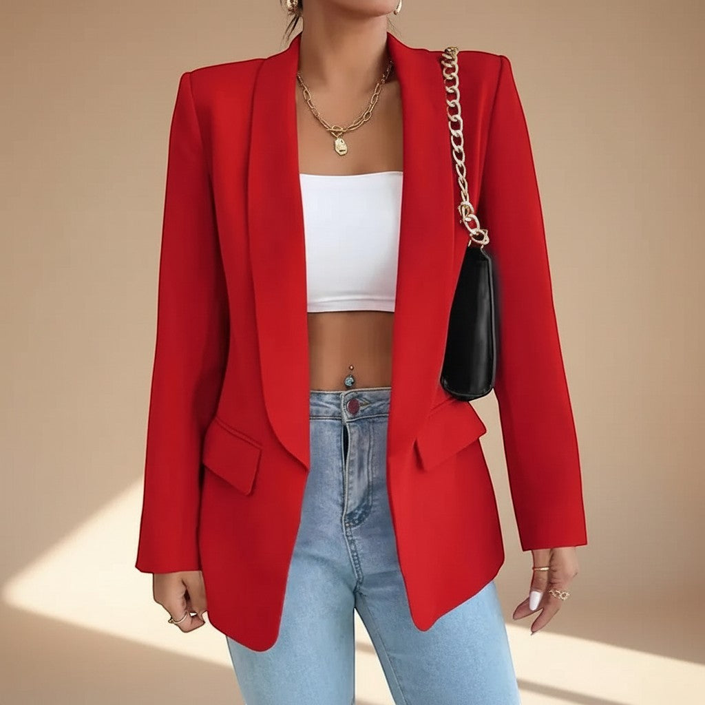 Selara Bay | Women's Open Front Tailored Blazer