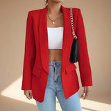 Selara Bay | Women's Open Front Tailored Blazer