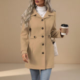 Selara Bay | Women's Belted Button Front Coat